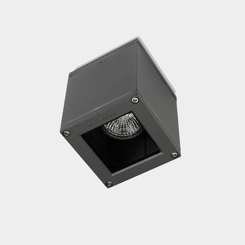 LedsC4 ceiling lamp IP54 Aphrodite 90Mm GU10 8 Gray 15-9480-34-37