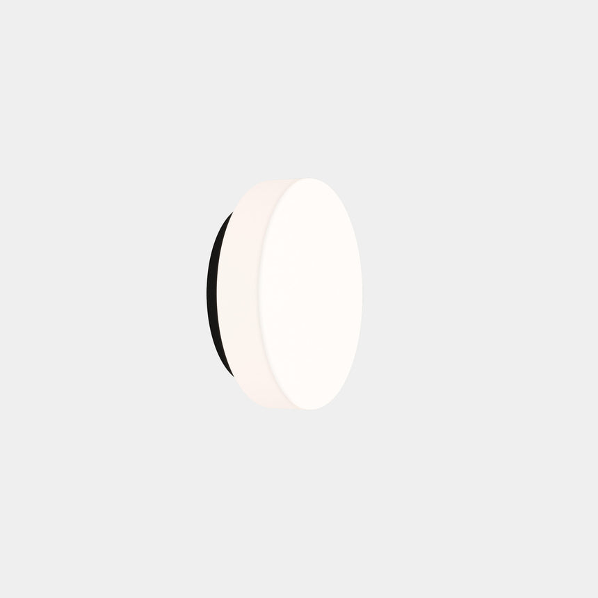 LedsC4 Spark Single Ceiling Light Ø240Mm LED 16 Sw 2700-3000-4000K Phase Cut Black 652Lm 15-A126-05-F9