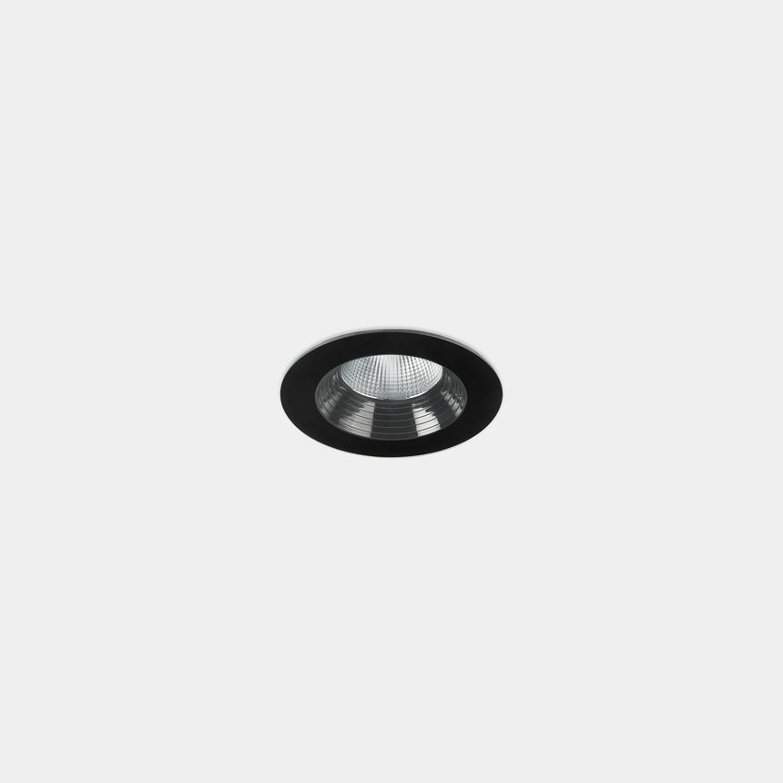 LedsC4 Downlight IP66 Dako Fixed Ø80Mm LED 7.5 Warm White - 3000K Black 502 15-E035-05-CL