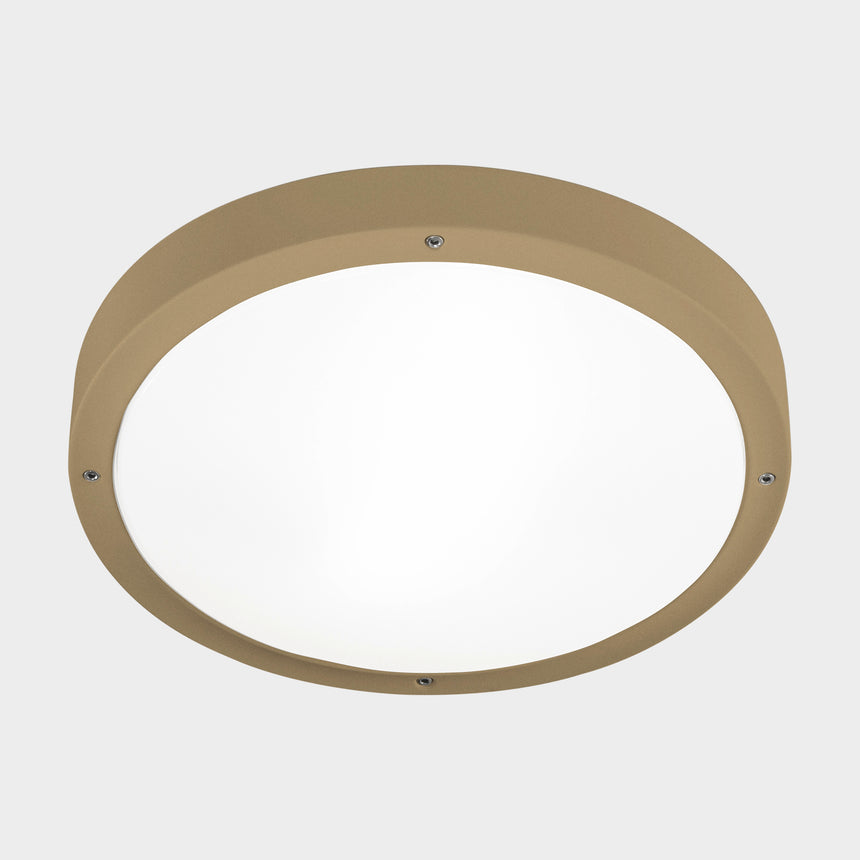 LedsC4 ceiling light IP66 Basic Ø360Mm E27 30 Gold 15-E041-DL-M1