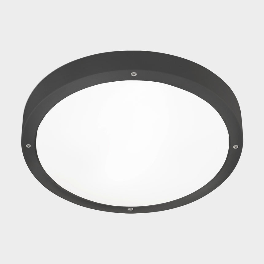 LedsC4 IP66 Basic ceiling light Ø360Mm E27 30 Urban Gray 15-E041-Z5-M1