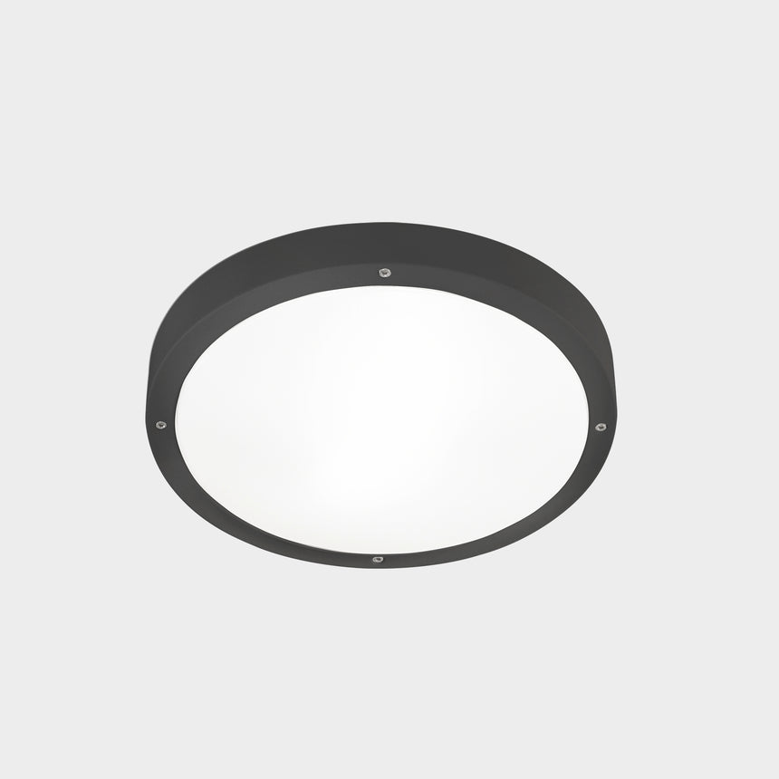 LedsC4 IP66 Basic ceiling light Ø260Mm LED 13.5 Sw 2700-3200-4000K Urban Gray 1396Lm 15-E049-Z5-EH