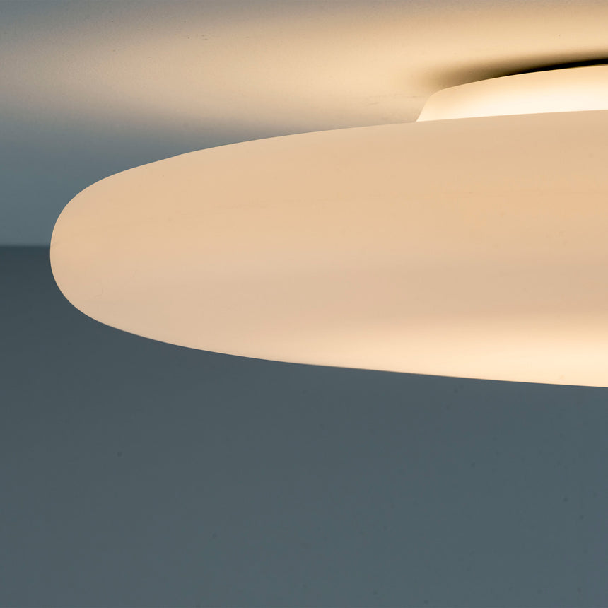 LedsC4 Mega Ceiling Light Ø80cm LED DALI Opal White 15-E110-M1-EH