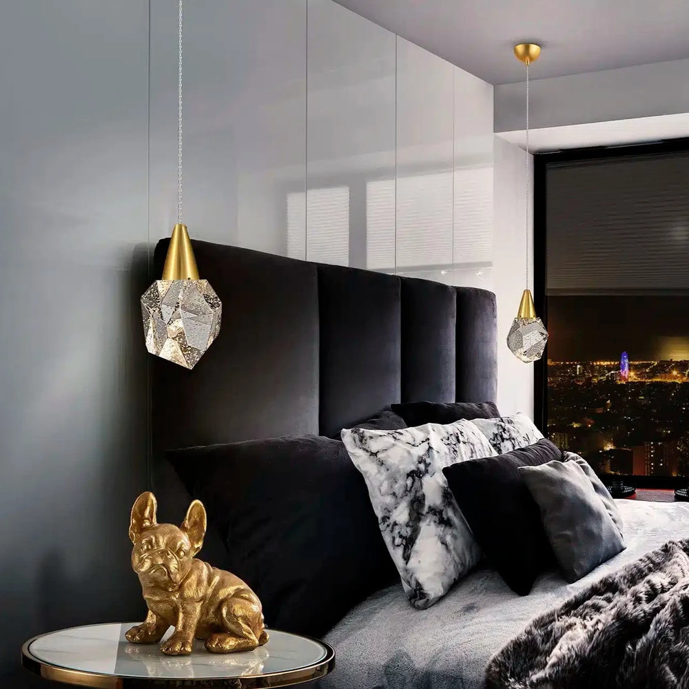 Schuller Aquaria 1-Light Pendant Light, Matte Gold 157025