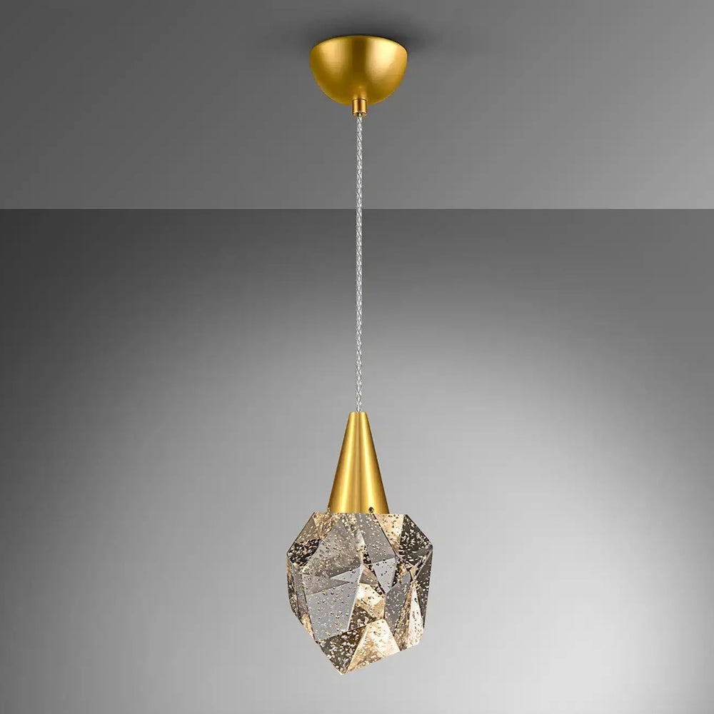 Schuller Aquaria 1-Light Pendant Light, Matte Gold 157025