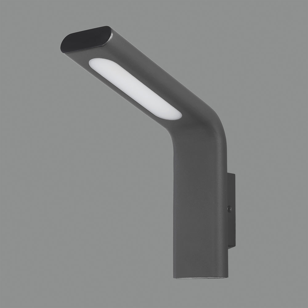 ACB Zen Wall Lamp 16/2038-25 Anthracite Textured, LED 10W 3000K 720lm, CRI90 IP65, integrated LED A2038101GR