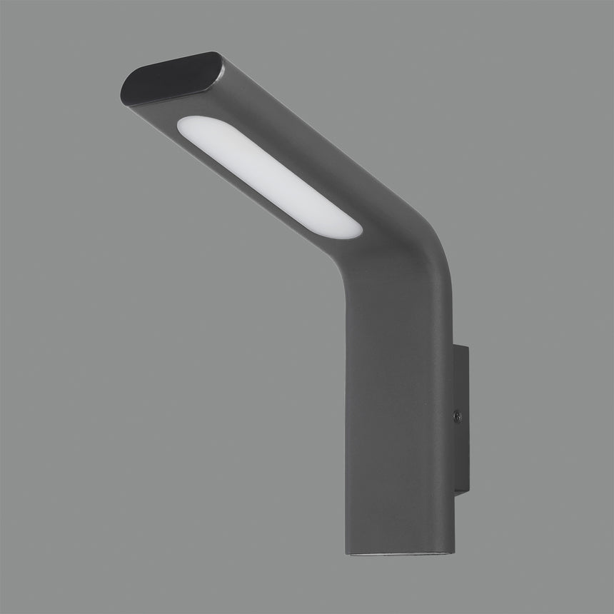 ACB Zen Wall Lamp 16/2038-25 Anthracite Textured, LED 10W 3000K 720lm, CRI90 IP65, integrated LED A2038101GR