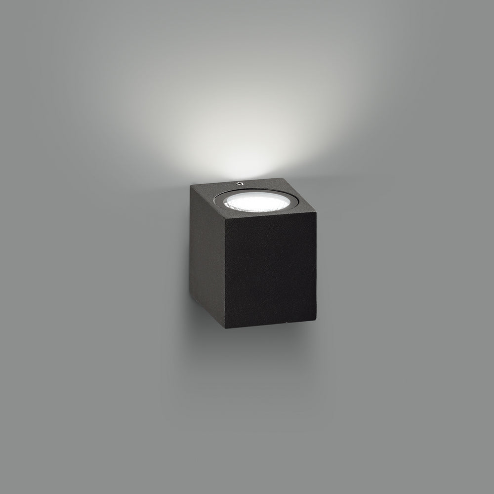 ACB Okra Wall Lamp 16/2041 Anthracite Textured, LED 6W 3000K 550lm, CRI90 IP54, integrated LED A204110GR