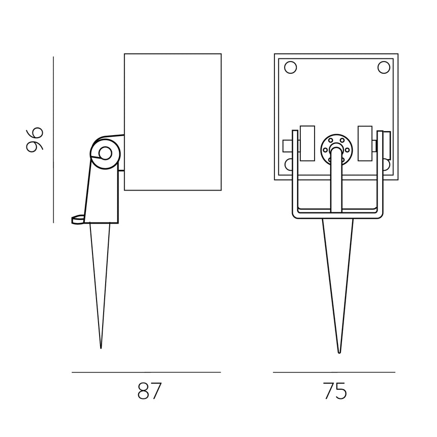 ACB Apus Aplique antracita texturado LED 6W 3000K IP65 A205810GR