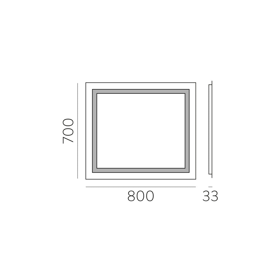 ACB Mul espejo baño LED 80cm 3000K A163000LB