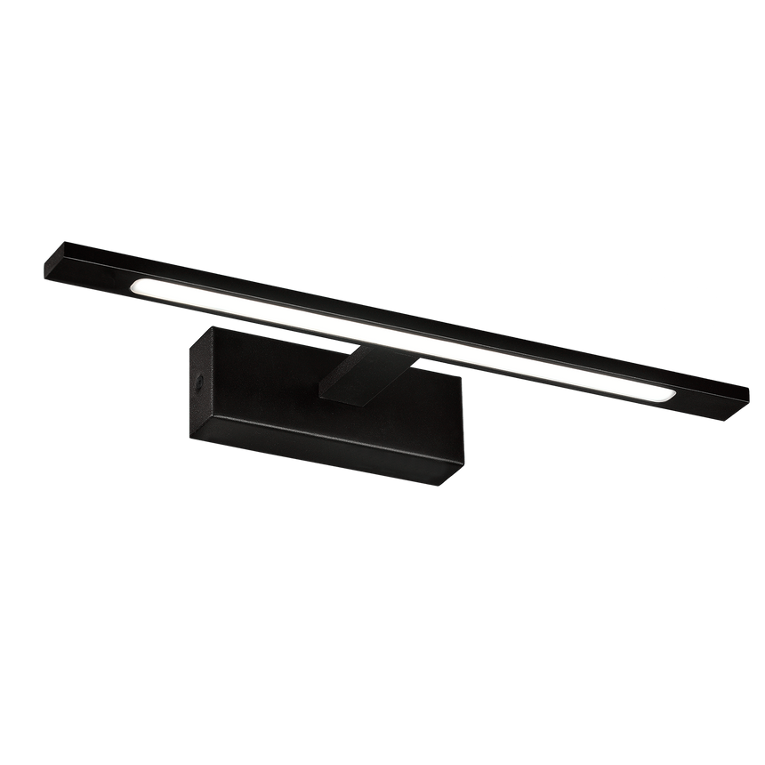 ACB Menorca Aplique baño Negro LED 12W IP44 3000K-4000K Slide Switch A3730271N