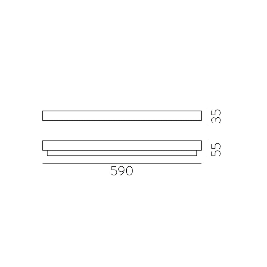 ACB Box Aplique baño LED 10.5W 4000K IP44 plata A32001C