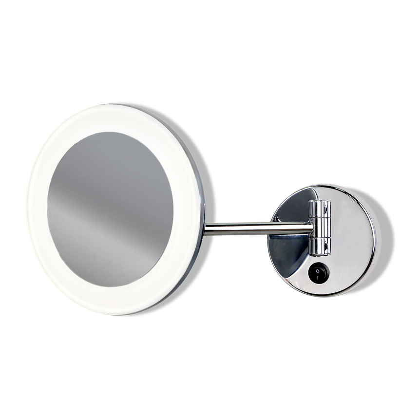 ACB Boan Espejo baño cromo LED 3W 4000K aumento 5x interruptor orientable A325211ES