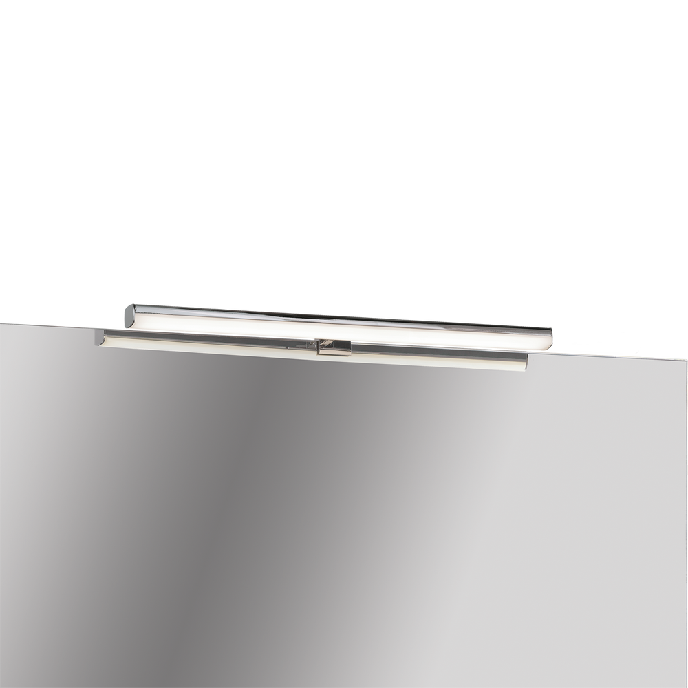 ACB Dustin Wall Light 16/3561-50 Chrome, 10W LED 4000K 840lm, CRI90 I IP44, Integrated LED, 3 fixings A356111C