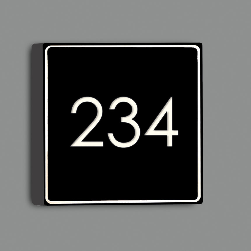 ACB Picto Aplique LED Negro Texturado/Opal 3W 3000K A356310NC