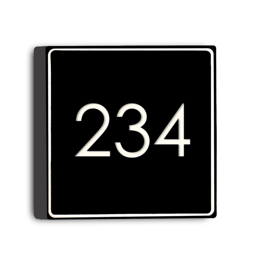 ACB Picto Aplique LED Negro Texturado/Opal 3W 3000K A356310NC