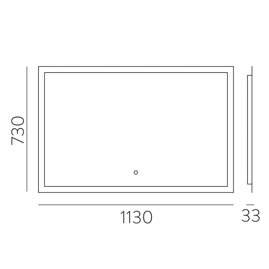 ACB Amanzi Espejo baño LED interruptor táctil 113 3000K A359620LP