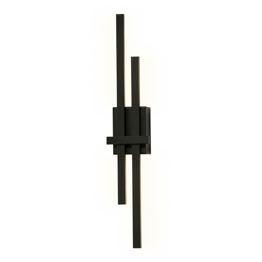 ACB Shadow Aplique LED Negro Texturado 2x6W 2700K-3000K Slide Switch A3796170N