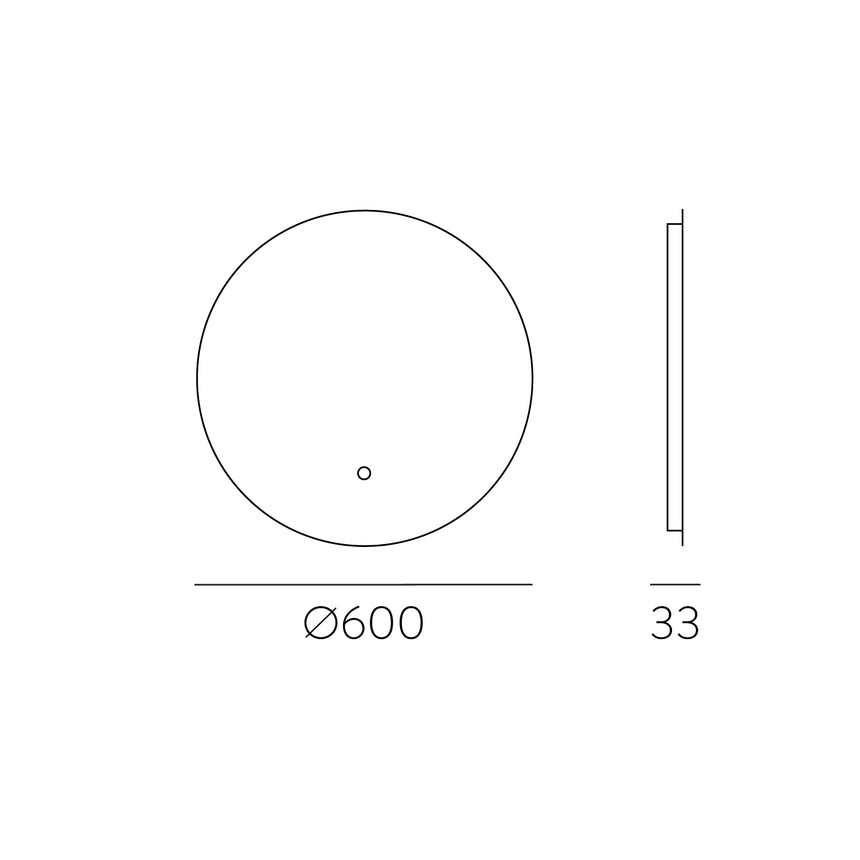 ACB Bari Espejo baño LED interruptor táctil 60cm 3000K A379910LB