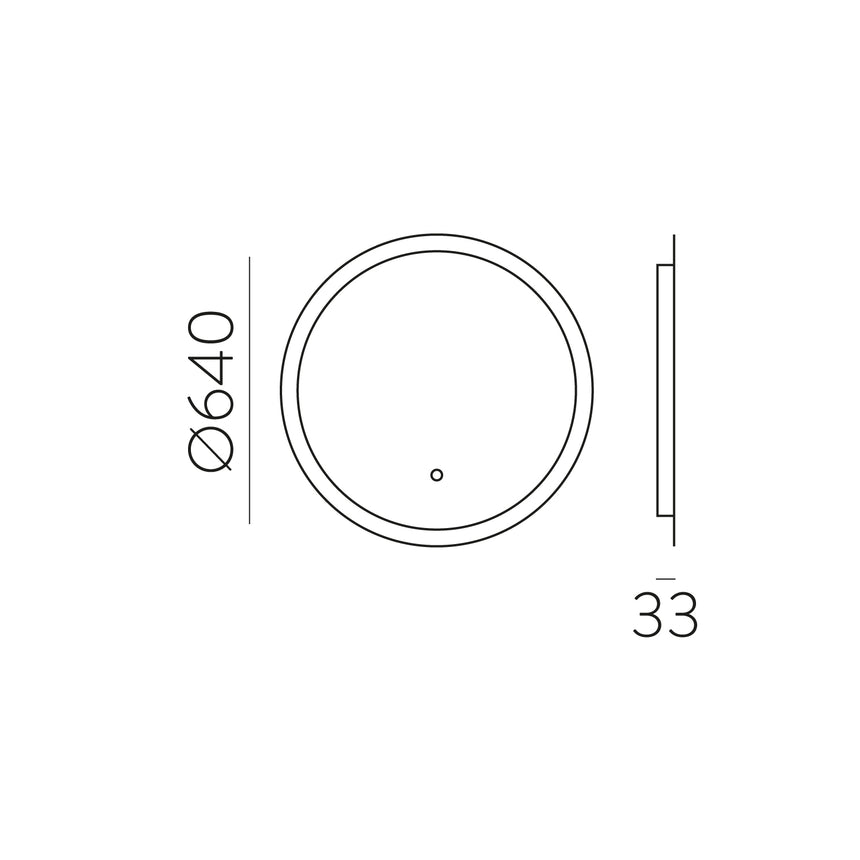 ACB Petra Espejo baño 64 LED interruptor táctil A380410LB