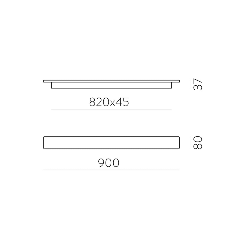 ACB Fosca Wall Lamp technical gold LED Slide Switch A3833270O