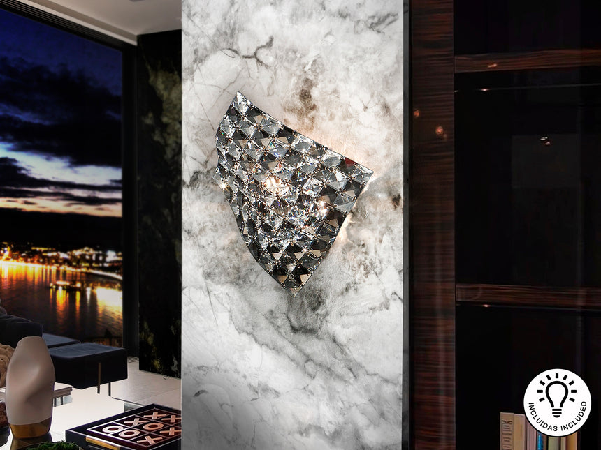 Lámpara aplique de pared Schuller Satén 1 luz cromo 160 - vista 4