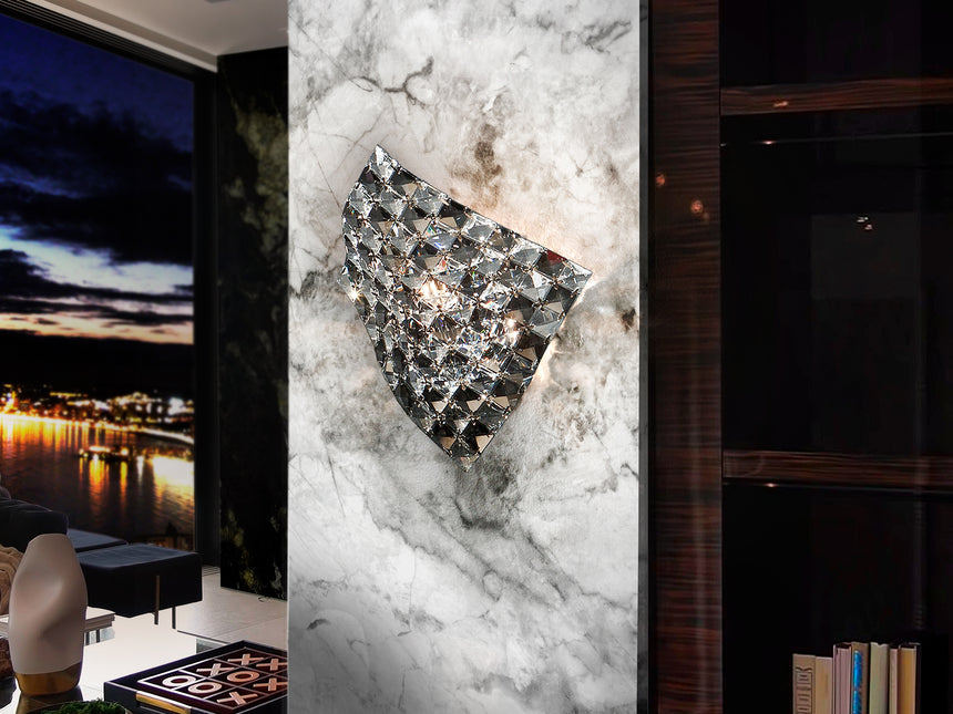 Schuller Satén 160785 Lámparas de pared Cromado y transparente