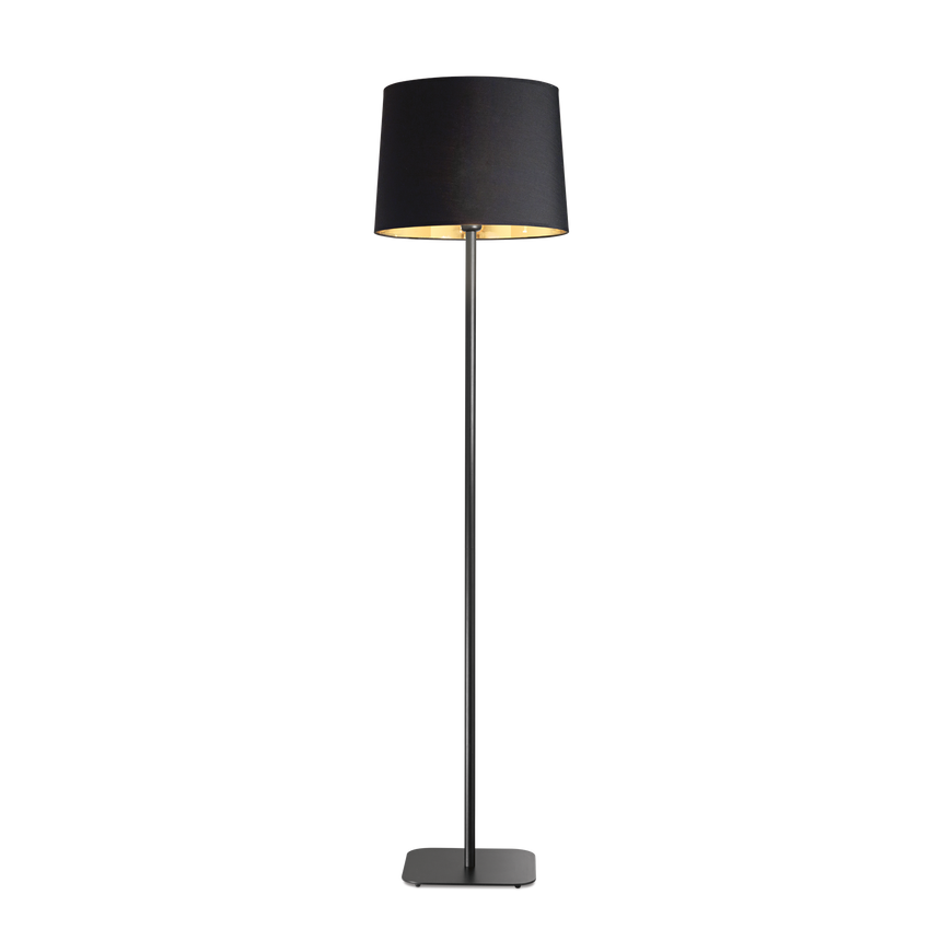 Lámpara de pie Ideal Lux Nordik negro tela 60W 162cm 161716