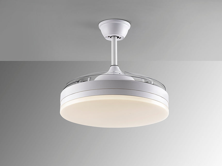 Ventilador de techo plafón retráctil Schuller Vento LED blanco CCT regulable Ø50cm 168304D - imagen 6
