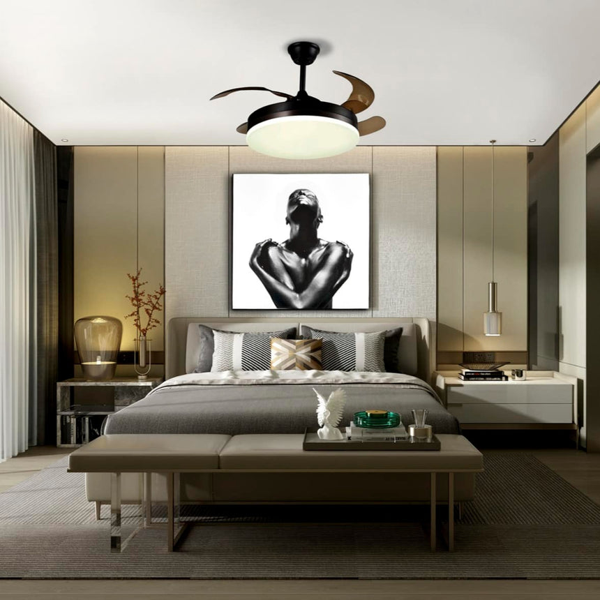 Schuller Vento Fan brown and black diameter 50 168328