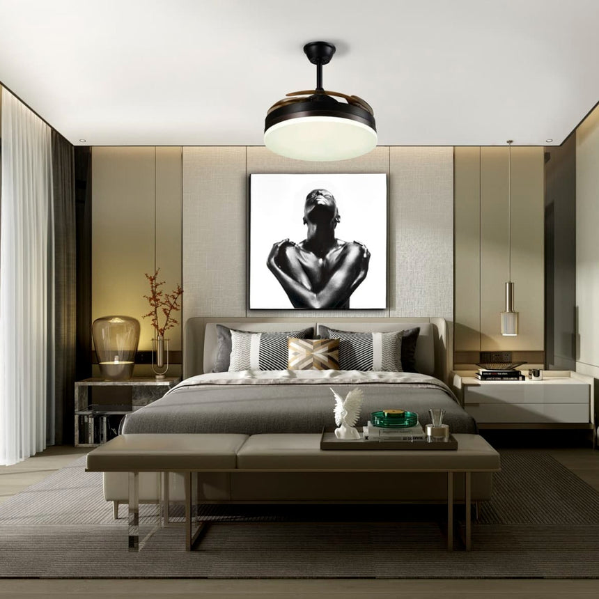 Schuller Vento Ventilador marrón y negro diámetro 50 168328 - imagen 4