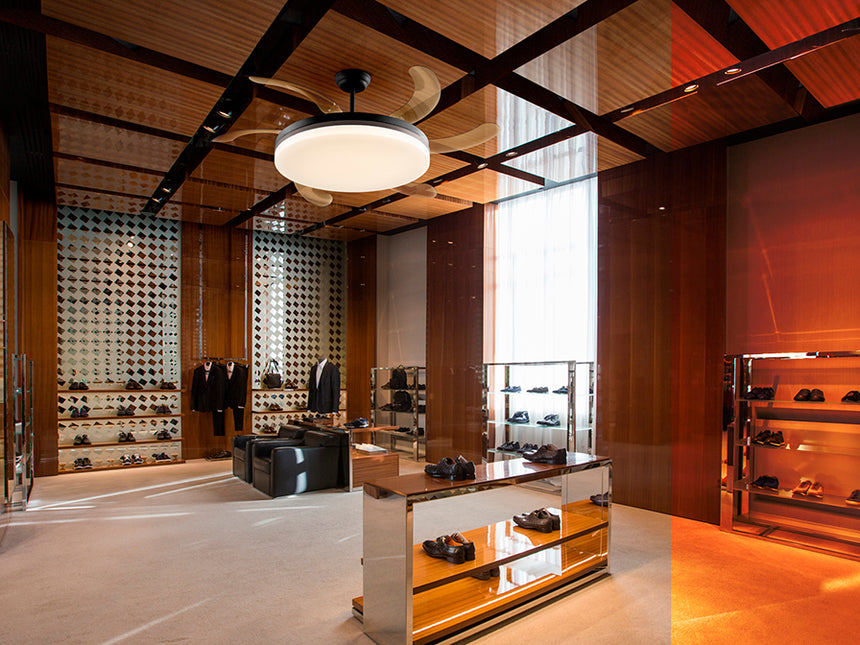 Schuller Vento Maxi Ventilador negro D80/150 Dim 168410