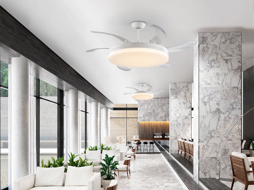 Schuller Vento Maxi Ventilador blanco D80/150 dim 168427