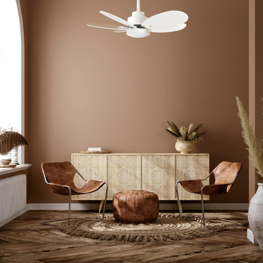 Sulion Ventilador de techo RAINBOW blanco palas reversibles con luz 1694482