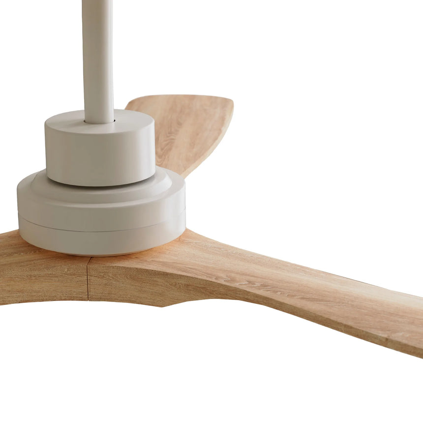 Sulion NATI outdoor ceiling fan white with natural wood 1694543