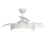 Sulion Ventilador de techo BOMBAY L blanco aspas retráctiles con luz 1694604