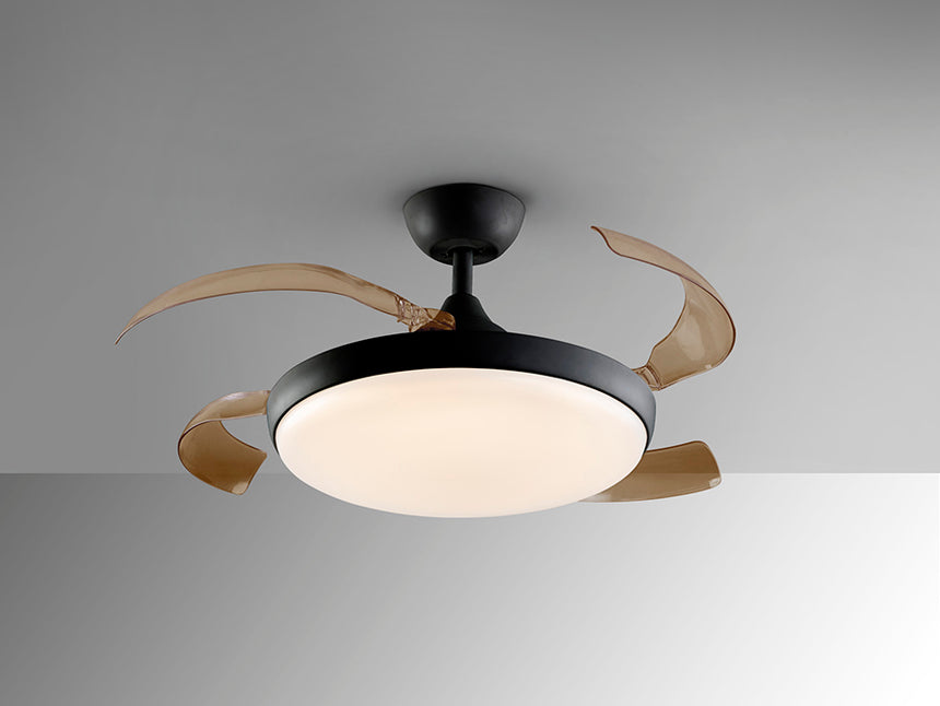 Ventilador de techo Schuller Venturi LED negro y smoke CCT Ø50cm 169547 - imagen 6