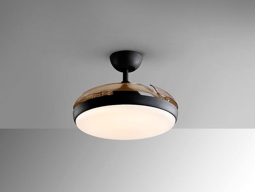 Ventilador de techo Schuller Venturi LED negro y smoke CCT Ø50cm 169547 - imagen 7