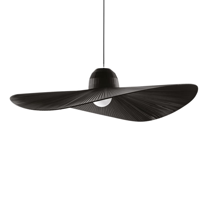 Lámpara colgante Ideal Lux Madame negro tela 60W Ø110cm 174402