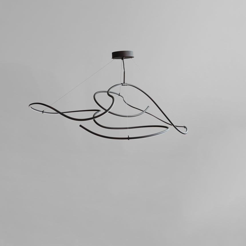 Ghost Chandelier, Big - Burned Black (5m)