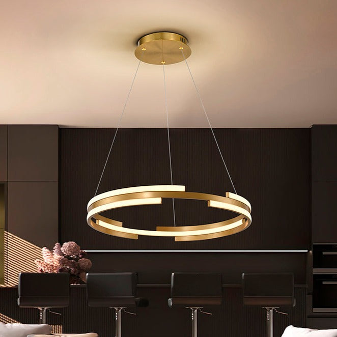 Schuller Ciclos LED Pendant Ceiling Lamp Gold D60 197496