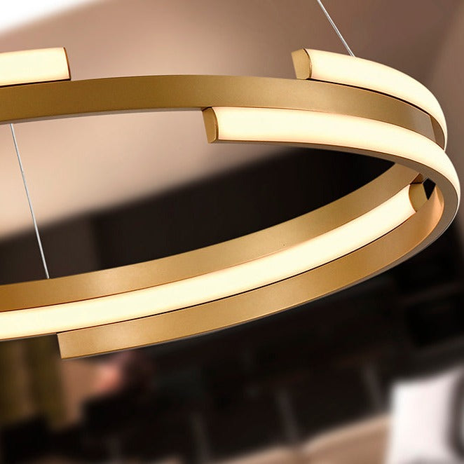 Schuller Ciclos LED Pendant Ceiling Lamp Gold D60 197496