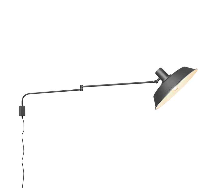 Aplique de pared Trio Bolder LED negro mate 3000K 200300132