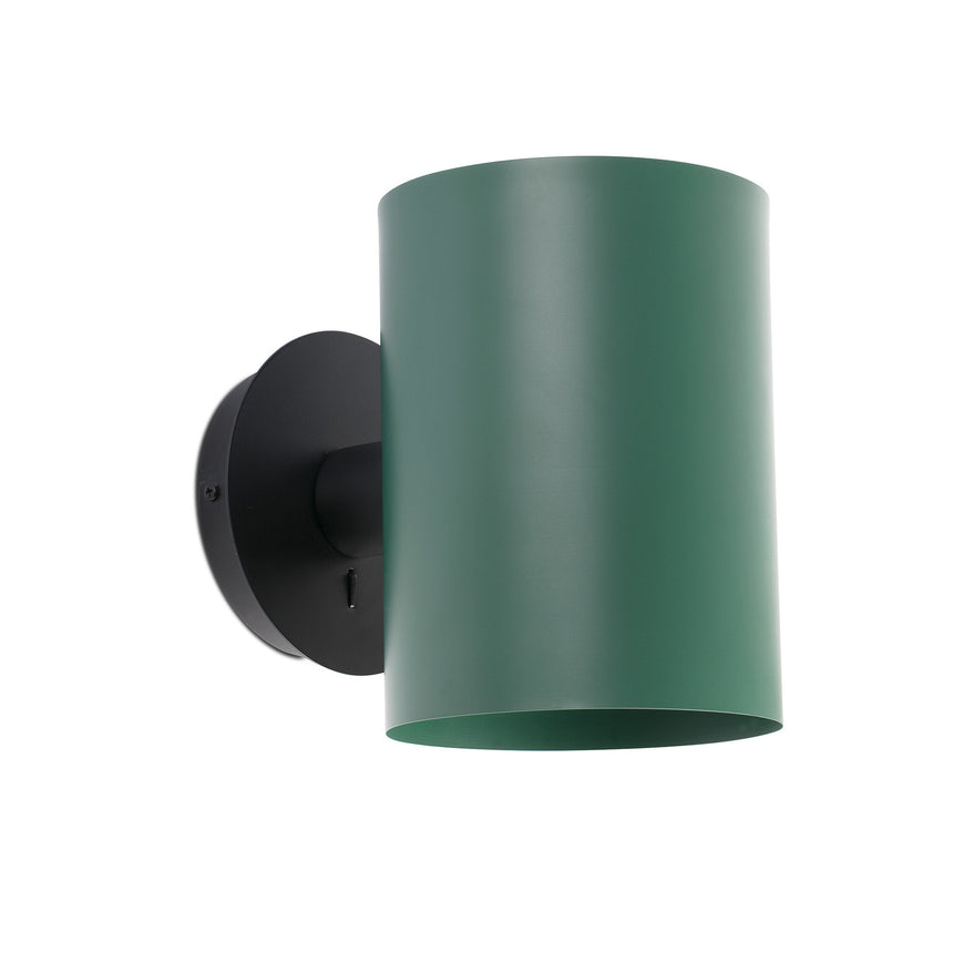 Faro GUADALUPE Black/green wall lamp 20031-81