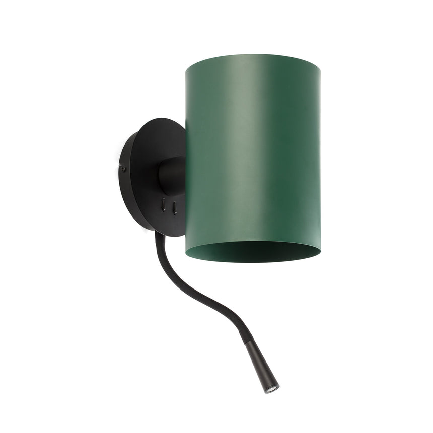 Faro GUADALUPE Wall lamp with black/green reader 20032-81