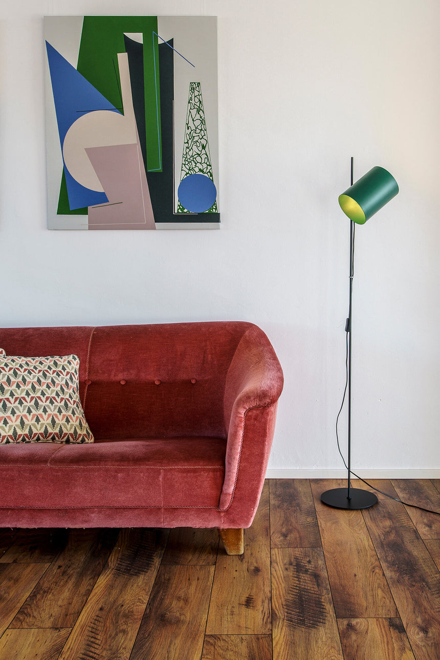 Faro GUADALUPE Lámpara de pie negra/verde 20034-81