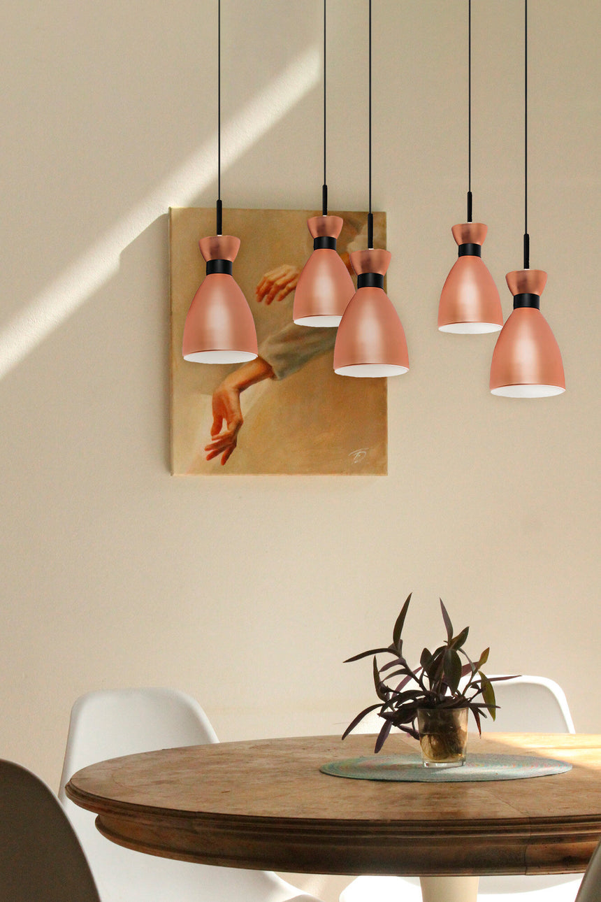 Faro RETRO 5 luces Lámpara colgante cobre 20046-5L