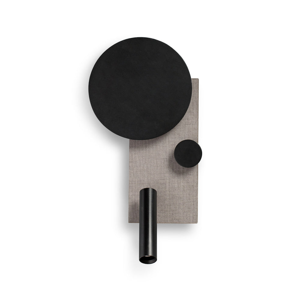 Faro KLEE Gray right wall lamp with reader 20065