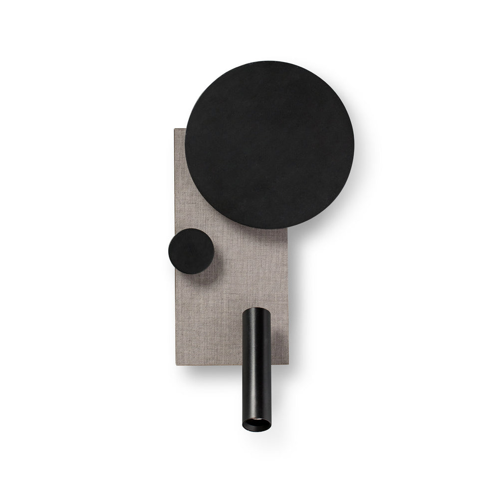 Faro KLEE Gray left wall lamp with reader 20066