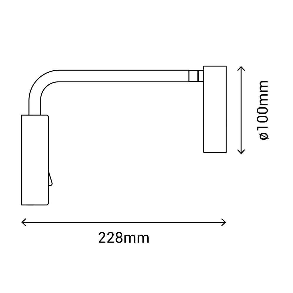 Sulion Alexia Black metal wall lamp - ALEXIA 200735